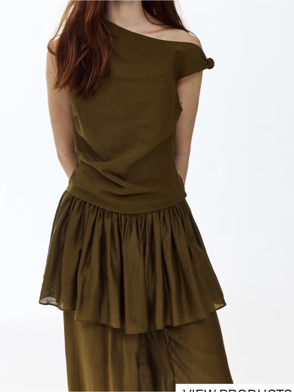 H&M Olive Green  Women's Top size large